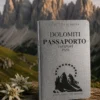 Passaporto delle Dolomiti originale Light Hunter fotografato davanti alle Tre Cime di Lavaredo