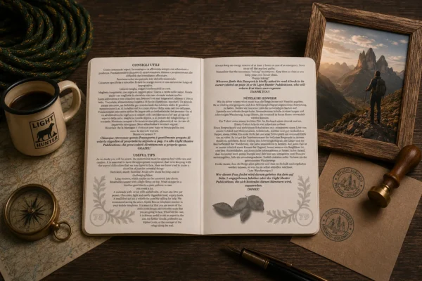 Passaporto delle Dolomiti originale Light Hunter Il Passaporto delle Dolomiti istruzioni per l'utilizzo.